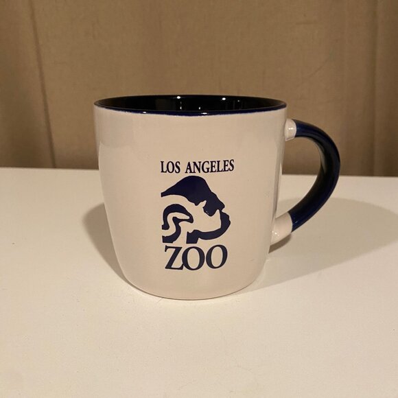 Los Angeles‎ Zoo Souvenir Mug 3.5” White & Black Ceramic Coffee Cup - Picture 1 of 6